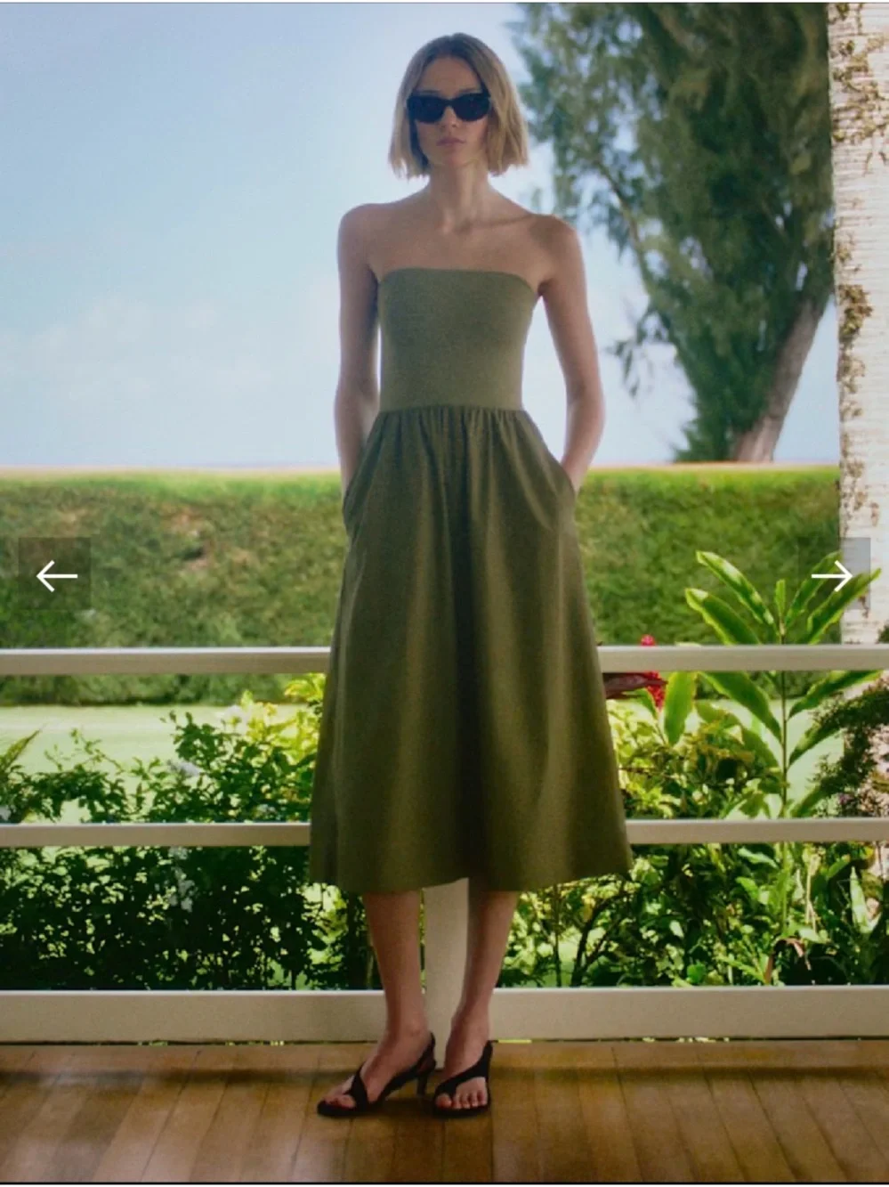 Aritzia Babaton Fluid Dress - sundried olive - Picture 1 of 8